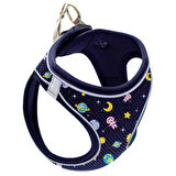 Mita Air Mesh Kedi Köpek Göğüs Tasması Çift Reflektörlü, Terletmeyen Space / Space